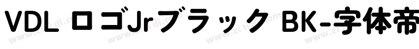 VDL ロゴJrブラック BK字体转换